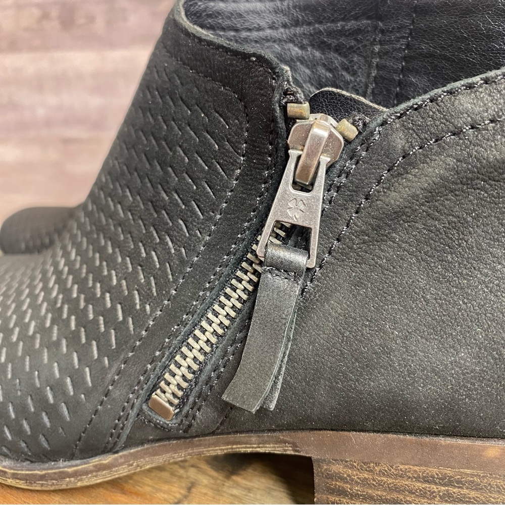 Lucky Brand “LK Brielle” Black Suede Bootie - Size: 8.5M - Picture 8 of 9